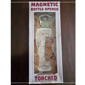 Torched Product Magnetic Bottle Opener Massachusetts Brewery Wood Wall Mount NEW